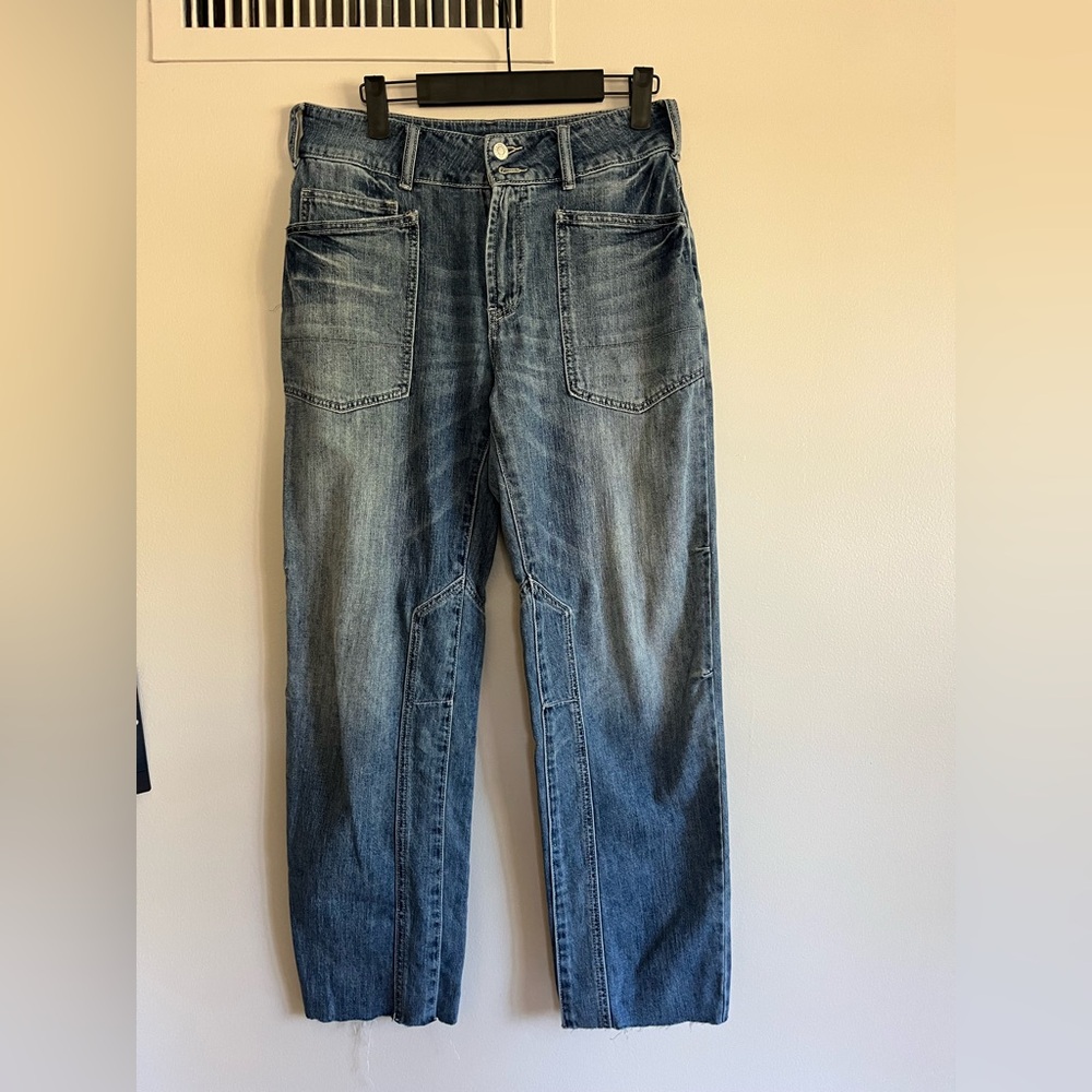Pilcro Blue Wide Leg Jeans